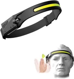 COB headlight USB rechargeable headlight with omni-directional sensing 4 modes motion sensor headlight wave induction flashlight outdoor waterproof headlight cycling light rechargeable night running l