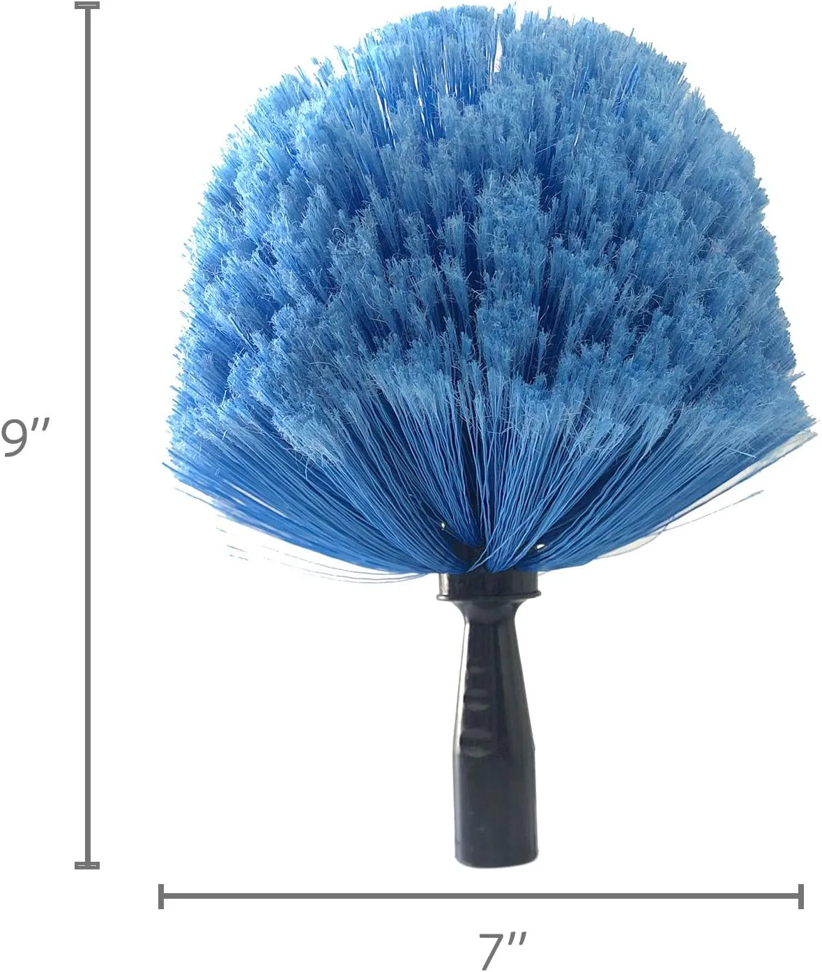 Cobweb Duster with Extension Pole, 10 FT Long Duster for High Ceilings, Walls, Medium Stiff Bristles Cobweb Brush with Lightweight Stainless Steel Pole for Outdoor Indoor Cleaning