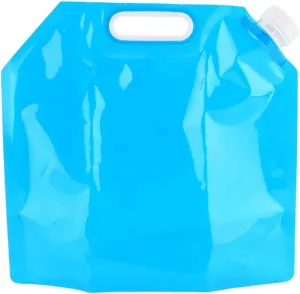 Collapsible Water Container Bag, 10L No-Leak Freezable Portable BPA Free Food Grade Plastic Storage Jug for Camping(2.6 Gallon)