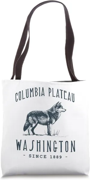 COLUMBIA PLATEAU. WOLF OUTDOOR WILDLIFE Tote Bag