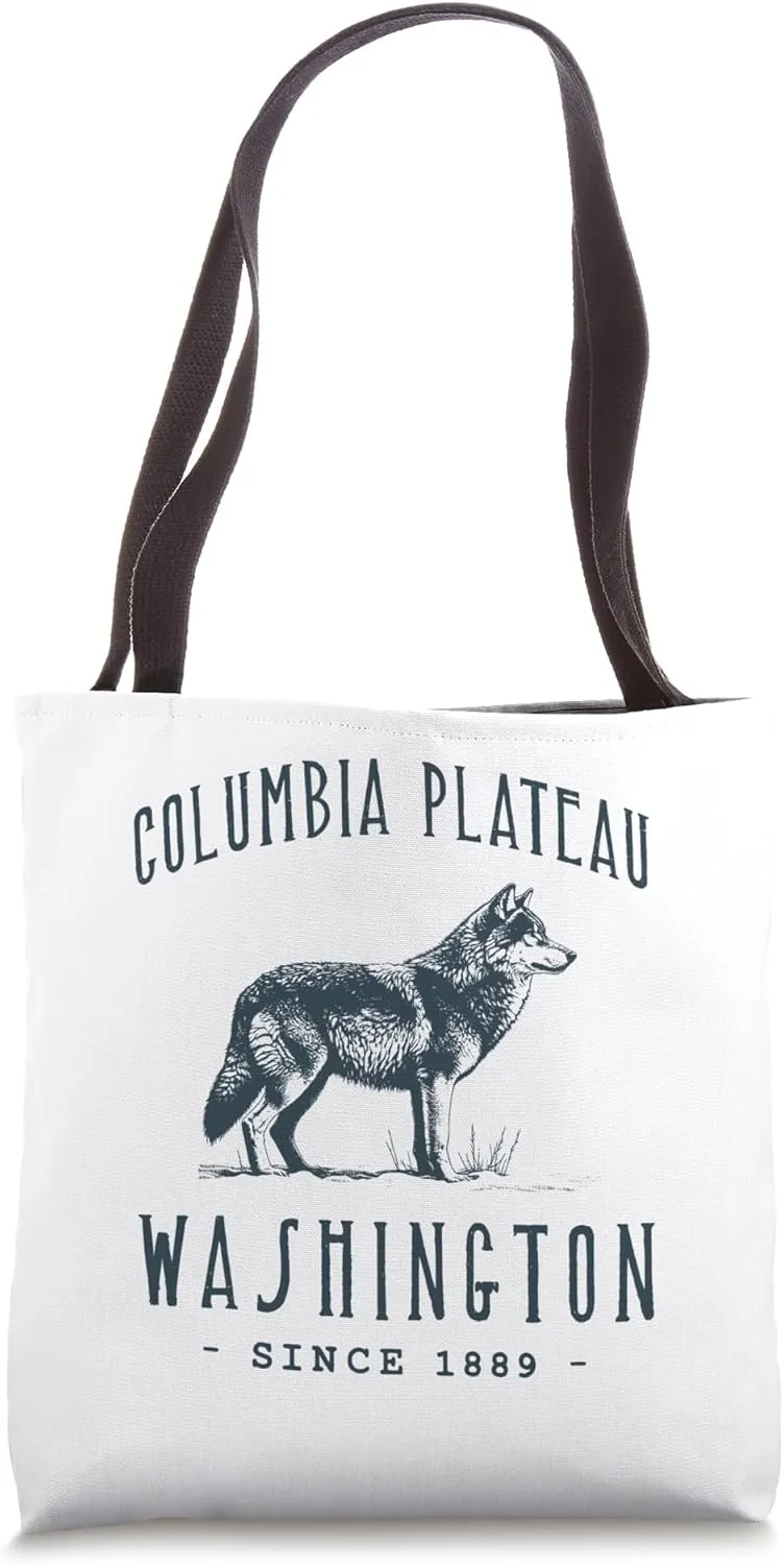 COLUMBIA PLATEAU. WOLF OUTDOOR WILDLIFE Tote Bag