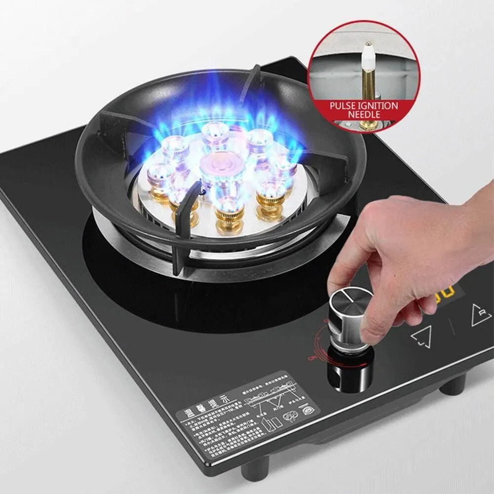 Compact Gas Stove - Portable Single Panel Cooktop