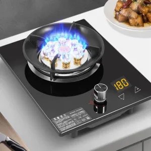 Compact Gas Stove - Portable Single Panel Cooktop