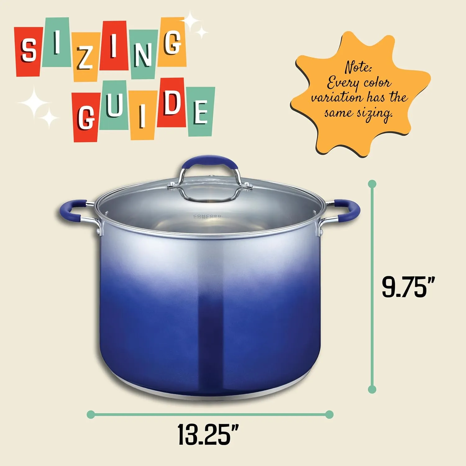 CONCORD 20 Quart Stainless Steel Canning Pot Set. Includes Canning Rack, Tongs, Jar Lifter, Funnel, Wrench, Lid Lifter, Mixer/Measurer (Induction Compatible)