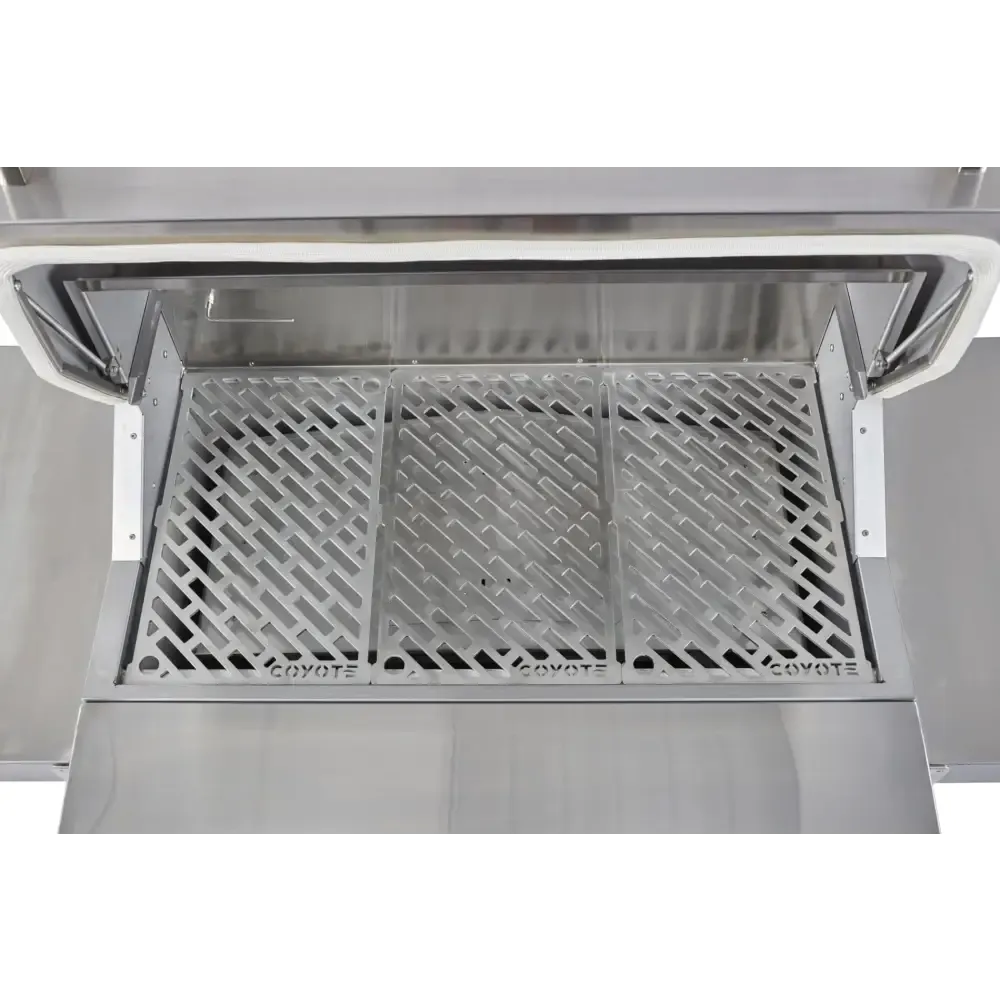 Coyote C1P36 36 Inch Built-In Pellet Grill and Smoker with 8000 BTU/Hr