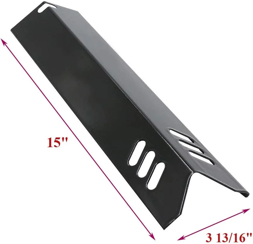 Criditpid Porcelain Grill Heat Shields Replacment for Dyna-Glo DGF510SBP, DGF493BNP, Barbeque Grill Heat Plates for Backyard Grill Replacement Parts BY15-101-001-02, BY13-101-001-13, GBC1460W