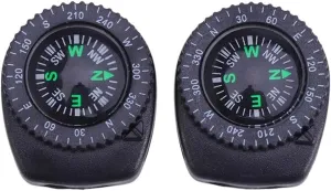 CSCDD 2 PCS Detachable Compass Waterproof Portable Compass Camping Compass Survival Tools for Watch