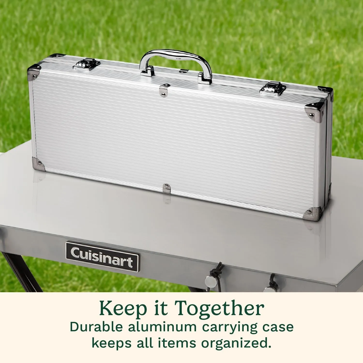 Cuisinart CGS-5014 Deluxe Grill Set, 14-Piece, Stainless Steel