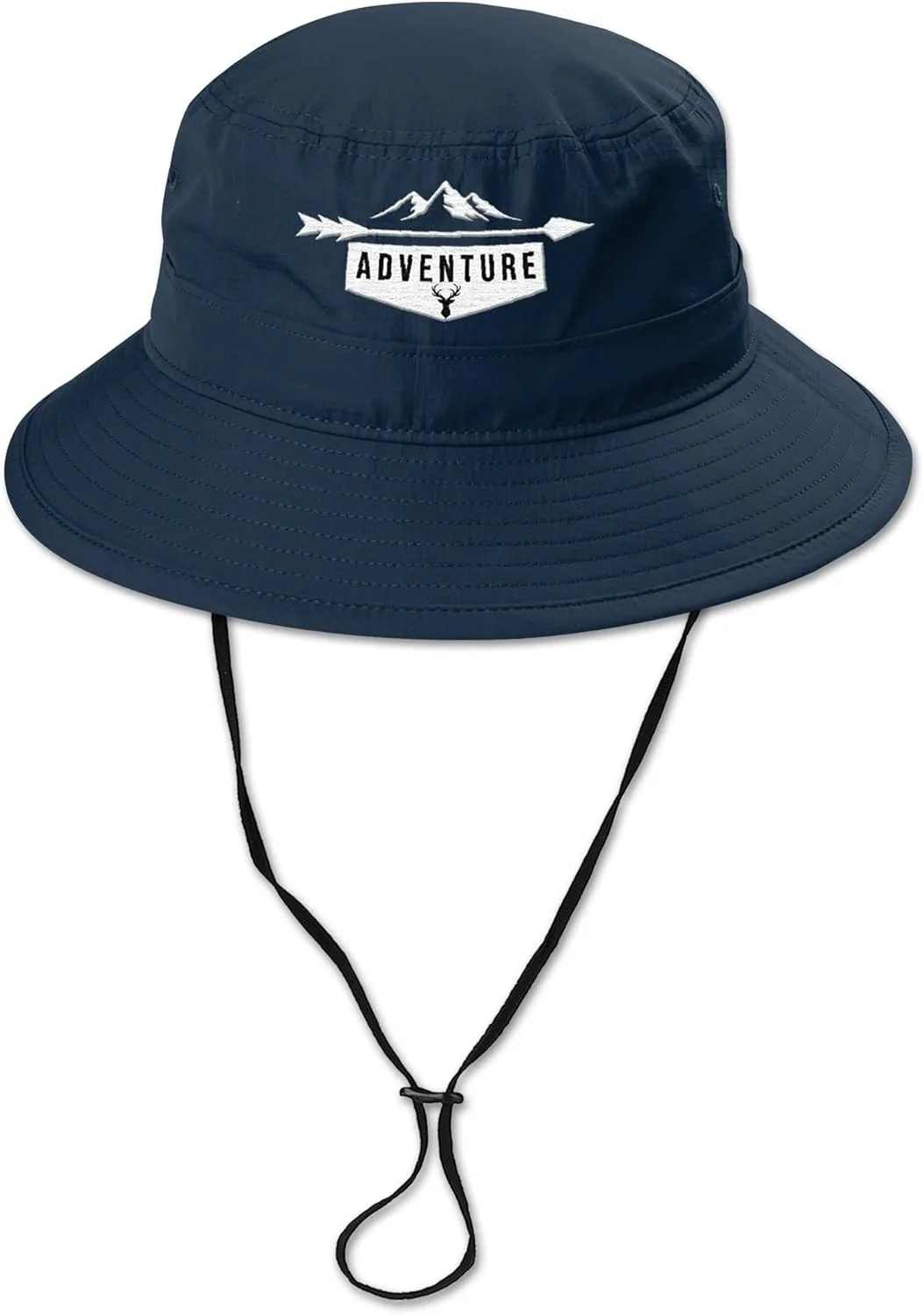 Custom Embroidered Bucket Hat Add Your Text Design Logo Adjustable UPF 30  Travel Fishing Sun Hats