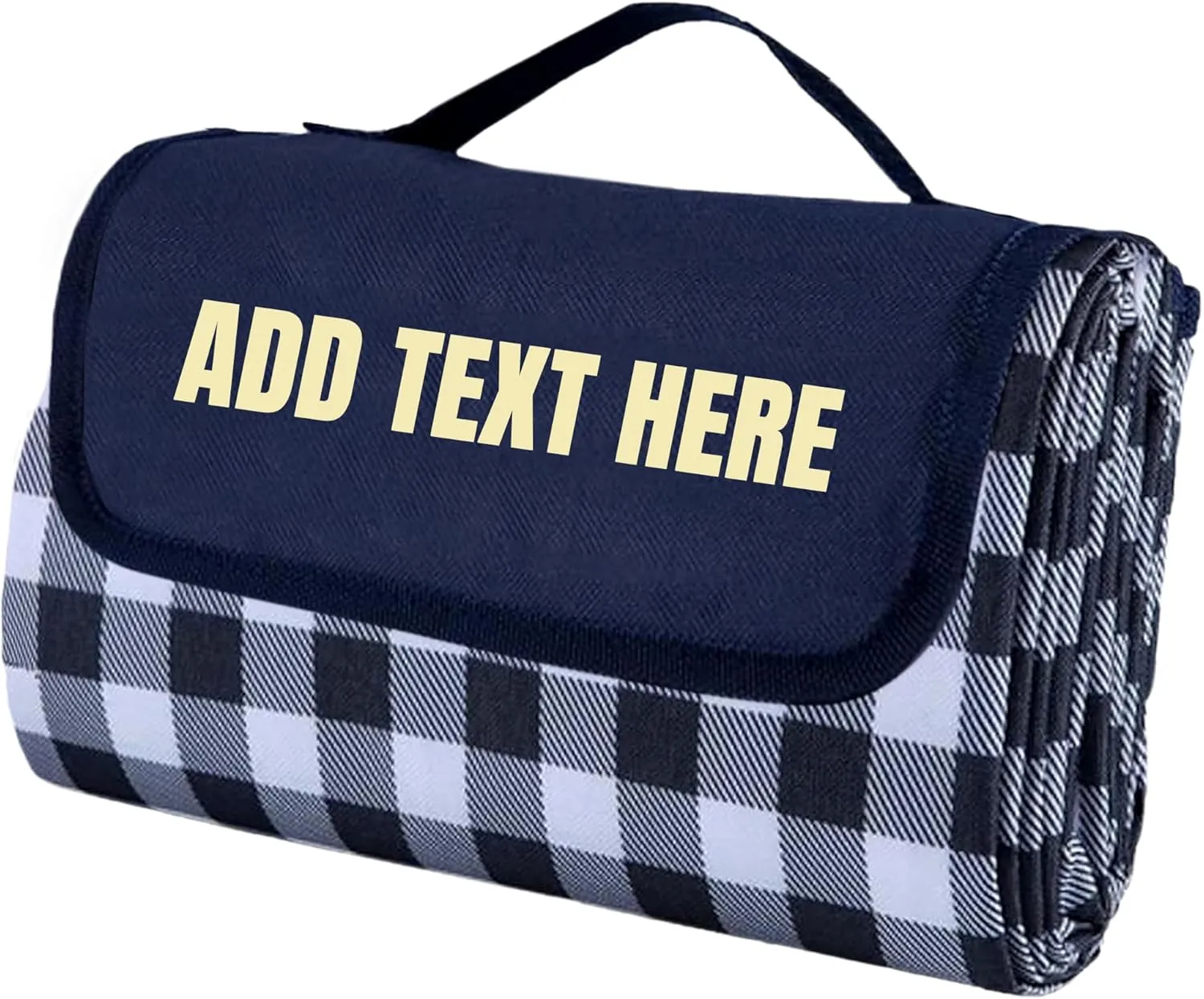 Customized Extra Large Picnic Blanket - Personalized Outdoor Beach Blanket, Waterproof Sandproof Portable Blankets - Foldable and Lightweight Mat for Camping, Park, Hiking, Patio