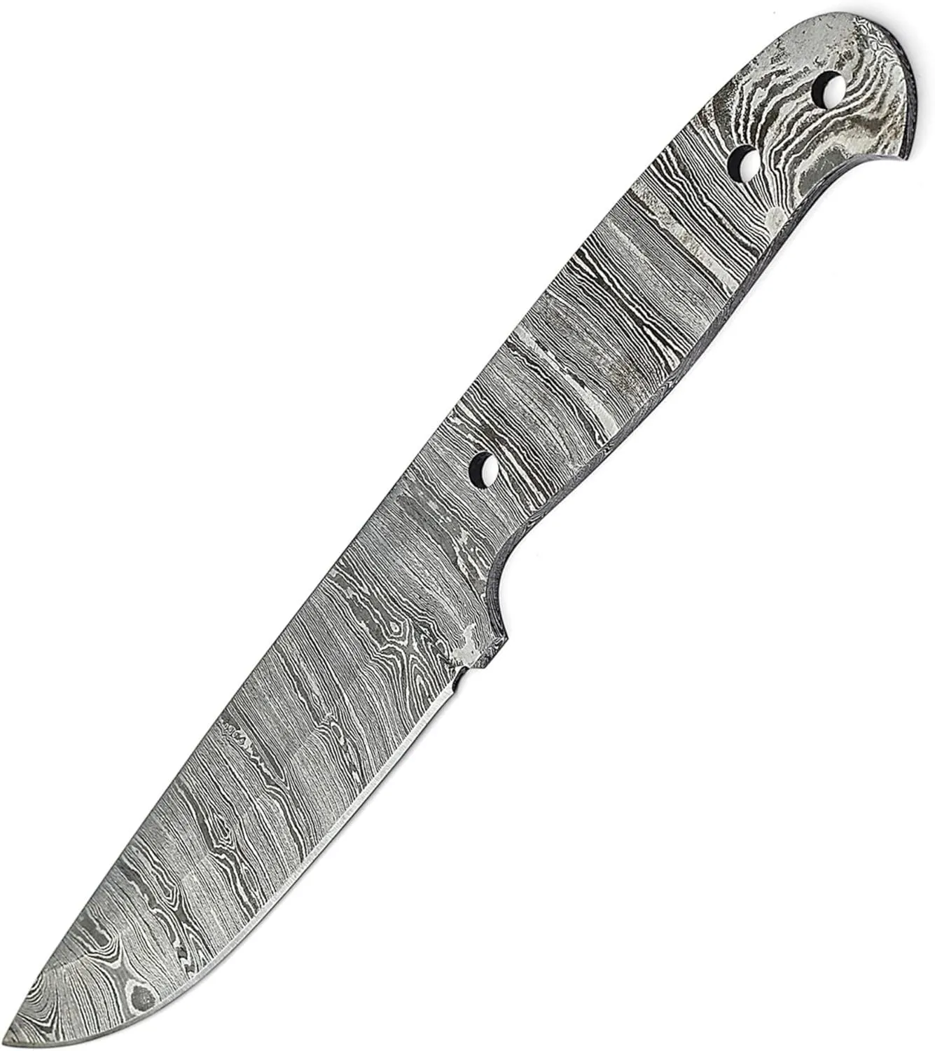 Damascus Full Tang Knife Blanks | Hand Forged Steel Blank Blade | 10 Inch Handmade Camping Knife Making Supplies | HUNT 06 (10 inches)