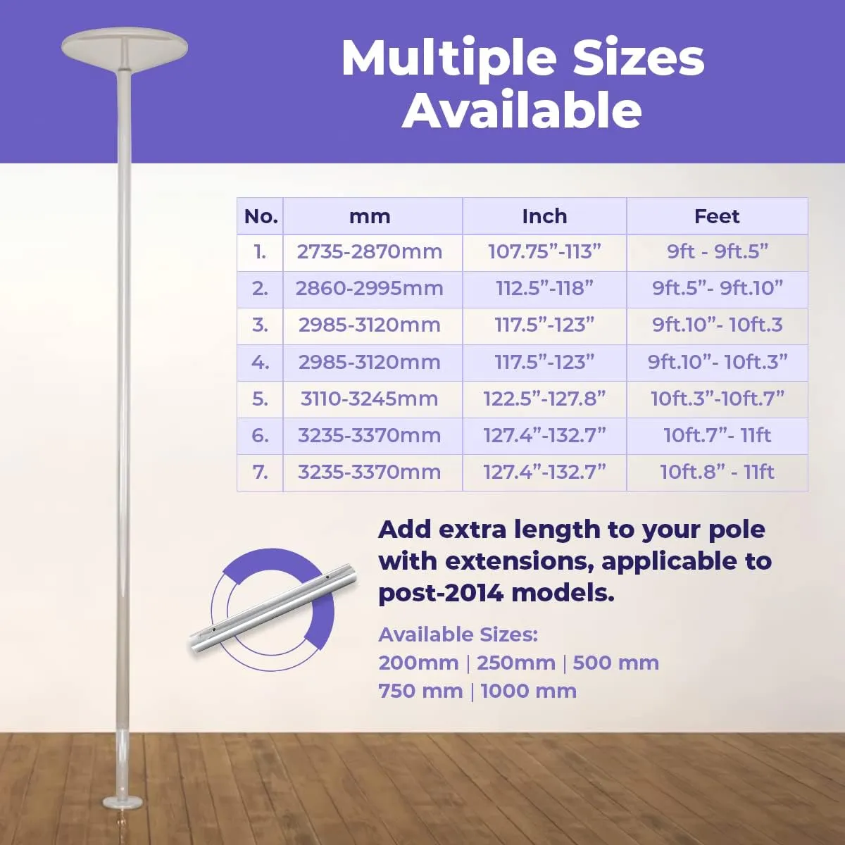 Dance & Fitness Pole for Home - Spinning & Static, Portable & Adjustable (XPERT PRO) [DVD   Grip Powder   Access to TV Membership]