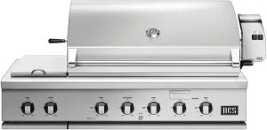 DCS BH148RSL 48" Built In Grill With 1115 sq. inch Total Cooking Area Liquid Propane Fueled Side Burners Ceramic Radiant Technology Rotisserie And Grease Management System: Stainless
