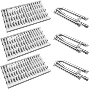 DCS Radiant Tray Ceramic Rod Complete Grill Heat Plate and Stainless Steel Grill Burners Replacement for DCS 27DBQ, 27DBQR, 27DBR, 27DSBQ, 27DSBQR, 27FSBQ, 27FSBQR, 36DBQ, 36DBQR, 36EBQAR, 48DBQ