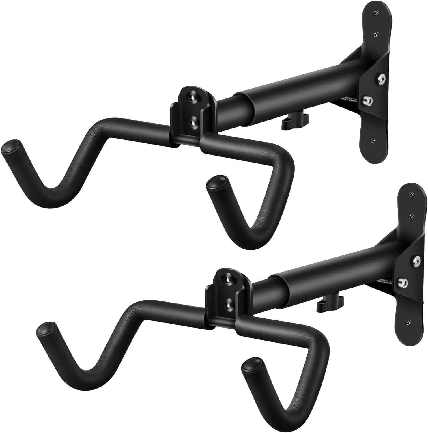 DIRZA Bike Wall Mount Garage Bike Rack Adjustable Bike Hanger Storage Bike in Garage Home,Horizontal Bike Hook Bike Holder for Mountain Bike,Road Bike,Hybrid Bikes