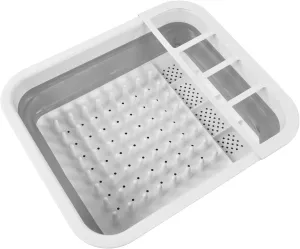 Dish Drying Rack, Drain Storage Rack, ABS Foldable Dish Drain Rack Dinnerware Storage Tray Portable Bowl Spoon Chopsticks Organizer Drainer