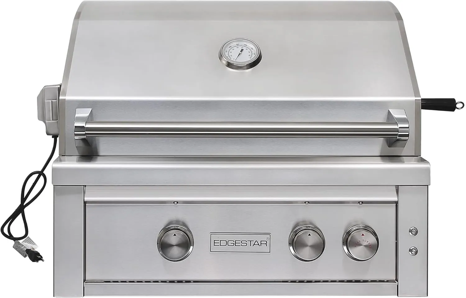 EdgeStar GRL300IBNG 60000 BTU 30 Inch Wide Natural Gas Built-In Grill with Rotisserie and LED Lighting