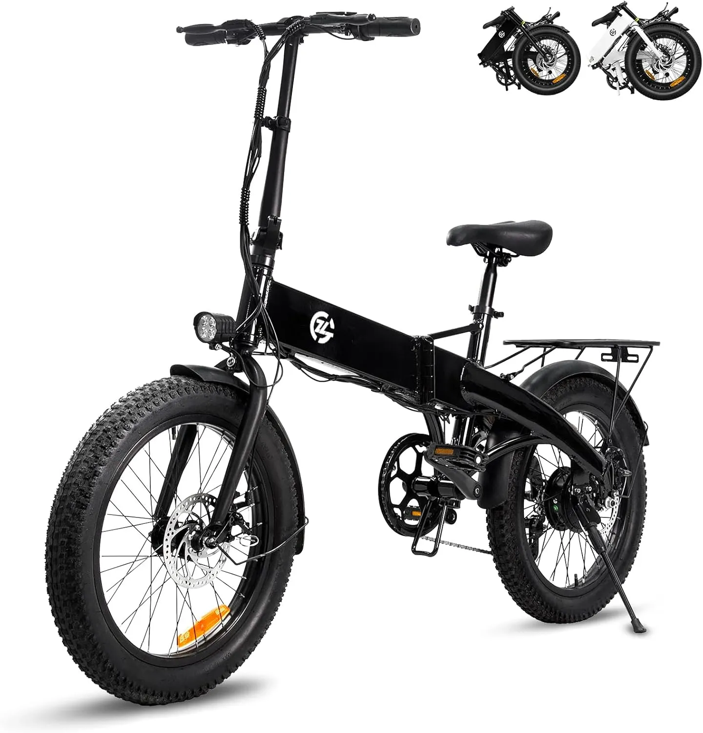 Electric Bike for Adults 750W Motor Foldable Bikes Up to 24 MPH 43 Miles Long Range Ebike for Adult 48V 10.4Ah Removable Battery 20" Fat Tire 5 Speed Modes EBike ZL2006 UL 2849