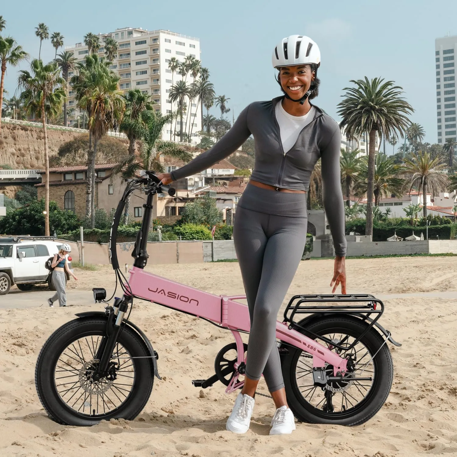 Electric Bike for Adults with Peak 1000W Motor up to 25Mph EBS Ebike, Built-in 48V Removable Battery up to 55 Max Miles Folding Ebike, Aluminum 20'' Fat Tire Electric Bicycle