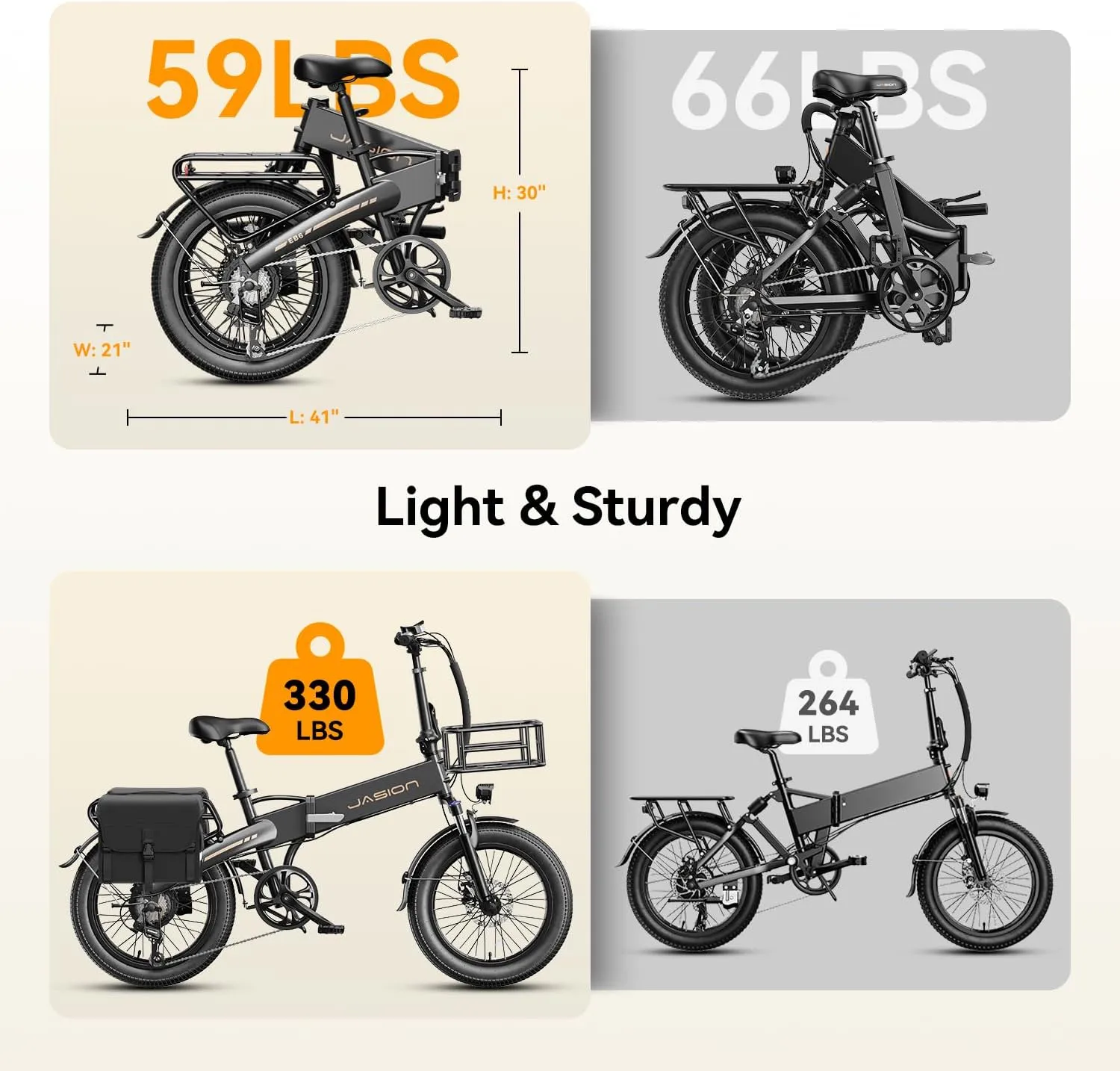 Electric Bike for Adults with Peak 1000W Motor up to 25Mph EBS Ebike, Built-in 48V Removable Battery up to 55 Max Miles Folding Ebike, Aluminum 20'' Fat Tire Electric Bicycle