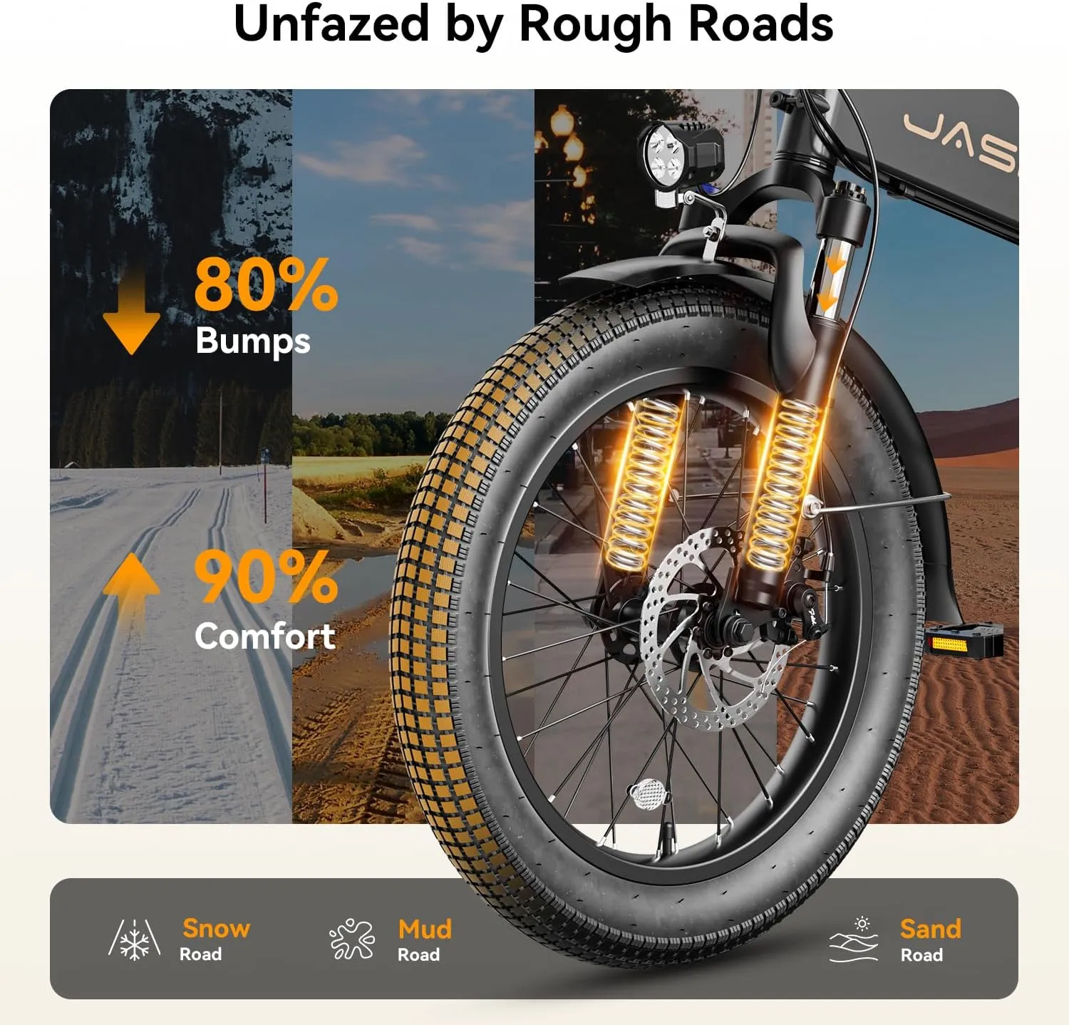 Electric Bike for Adults with Peak 1000W Motor up to 25Mph EBS Ebike, Built-in 48V Removable Battery up to 55 Max Miles Folding Ebike, Aluminum 20'' Fat Tire Electric Bicycle