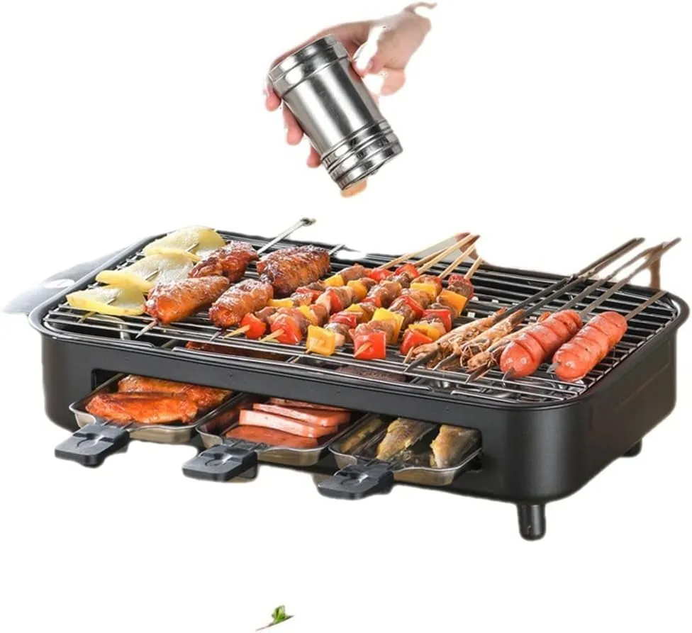 Electric Grill Household Electric Grill Smokeless Indoor Grill Electric Grill Pan Grill Skewer Household