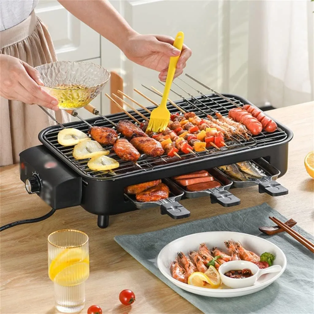 Electric Grill Household Electric Grill Smokeless Indoor Grill Electric Grill Pan Grill Skewer Household
