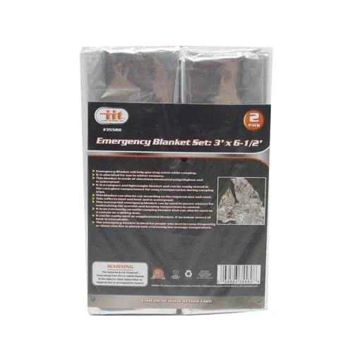 Emergency Blanket - 2pk