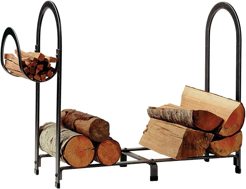 Enclume Arch Log Rack, Hammered Steel