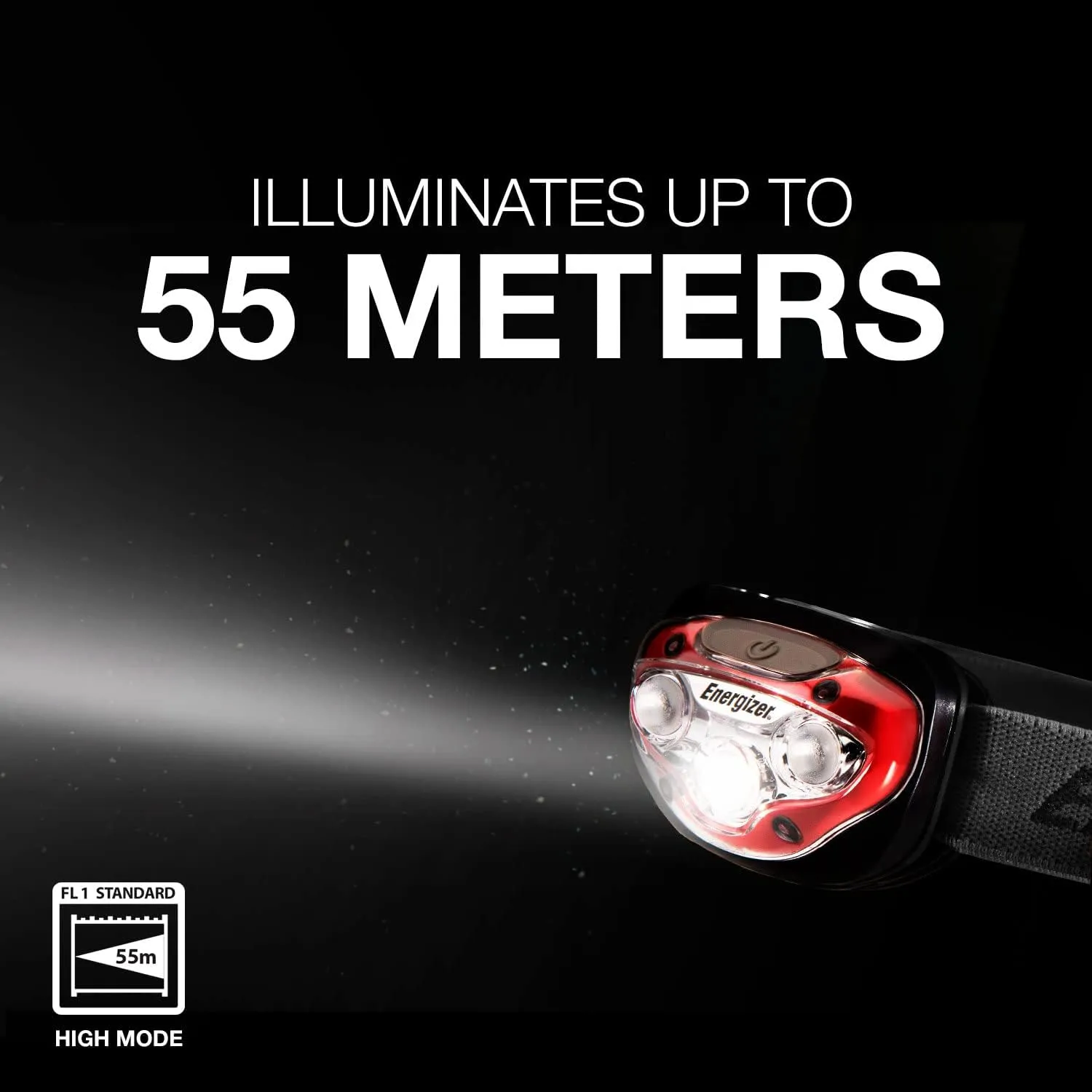 Energizer Industrial Headlamp, Water Resistant Bright LED Headlamp for Hard Hat, Durable Work Light, Batteries Included, Pack of 1