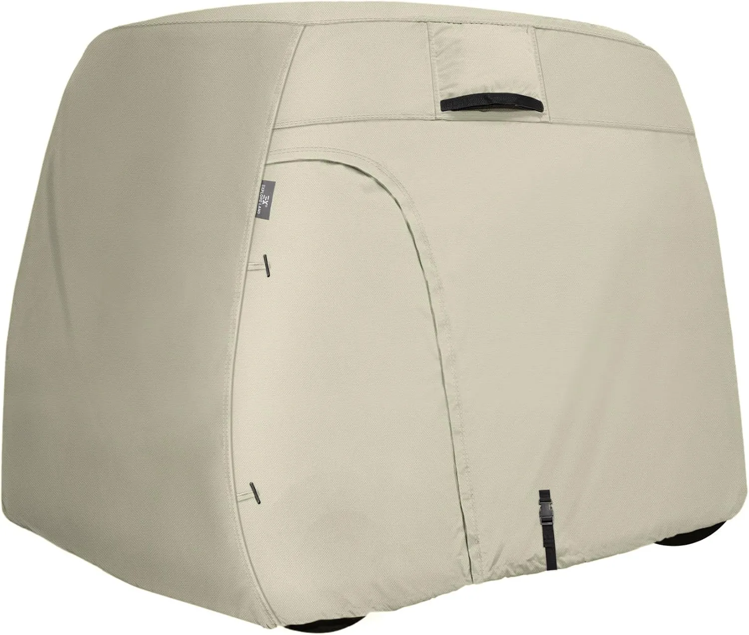 Explore Land 600D Waterproof Golf Cart Cover Universal Fits for Most Brand 2/4/6 Passenger Car (3 Sizes Option)