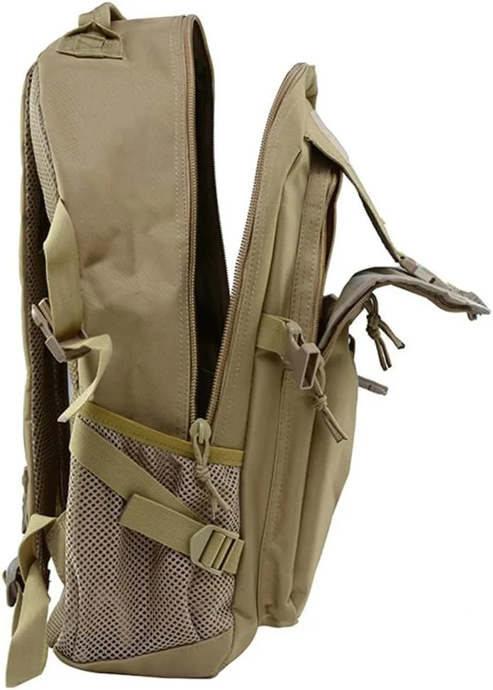 Eysee Oxford Cloth Backpack, Camping Hiking Backpack,Trekking Daypack,Outdoor Backpack, Khaki, 中号