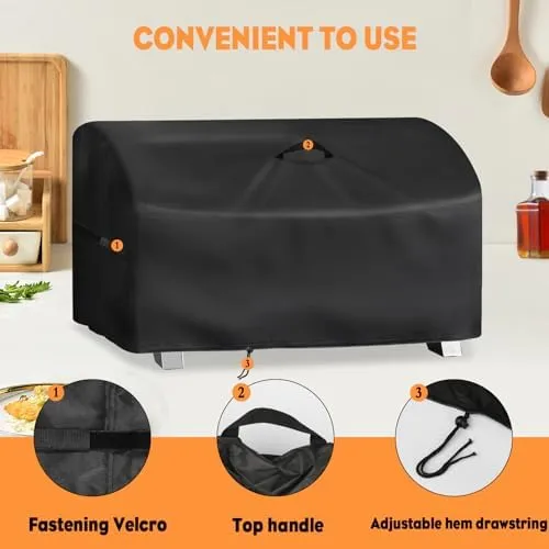 Fenghome 28 inch Grill Cover for Cuisinart Gas Grill CGG-306, Outdoor Portable BBQ Griddle Covers Waterproof Griddle Accessories -28"x20"x15"