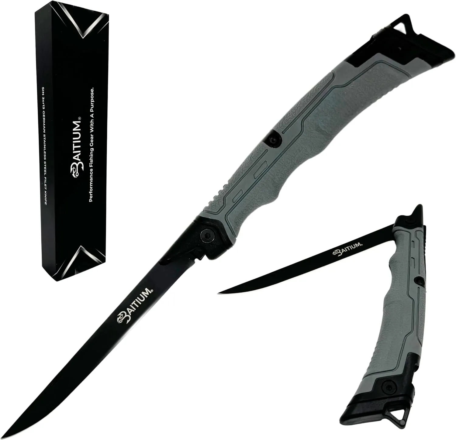 Fillet Knife for Fish, Boning Knife, Meat Knife, Fishing Knife, Boning Knife for Meat Cutting, Filet Knife, Fish Fillet Knives, Fishing Gear and Equipment (6 Inch Folding)