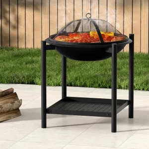 Fire Pit (55cm) Compact 2-in-1 BBQ Grill
