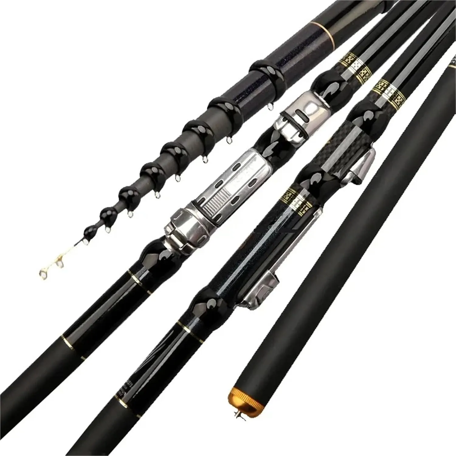 Fishing Rod 4.5M,5.4M,6.30M,7.2M Adjustable Positioning Fishing Rod Telescopic Portable 40T Carbon Fishing Spinning Ultra Light Hard Rock Rod