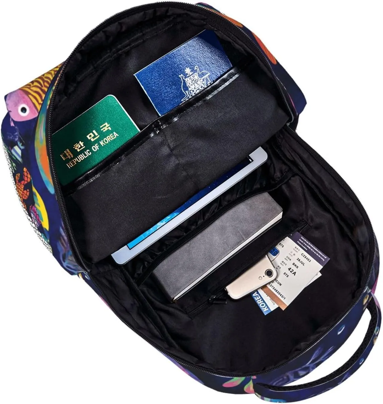 Fishpattern Stylish Backpack For Trekking Commute Commute
