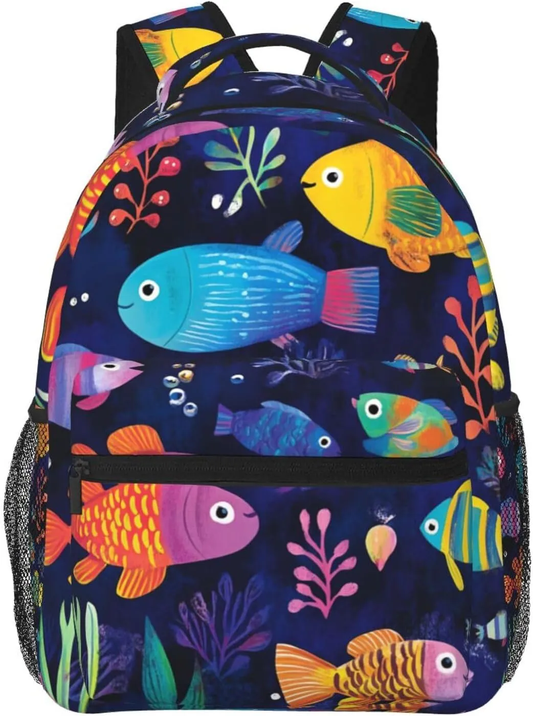 Fishpattern Stylish Backpack For Trekking Commute Commute