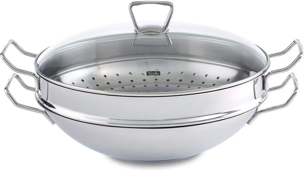Fissler Nanjing Wok w/ Steamer Basket 35cm