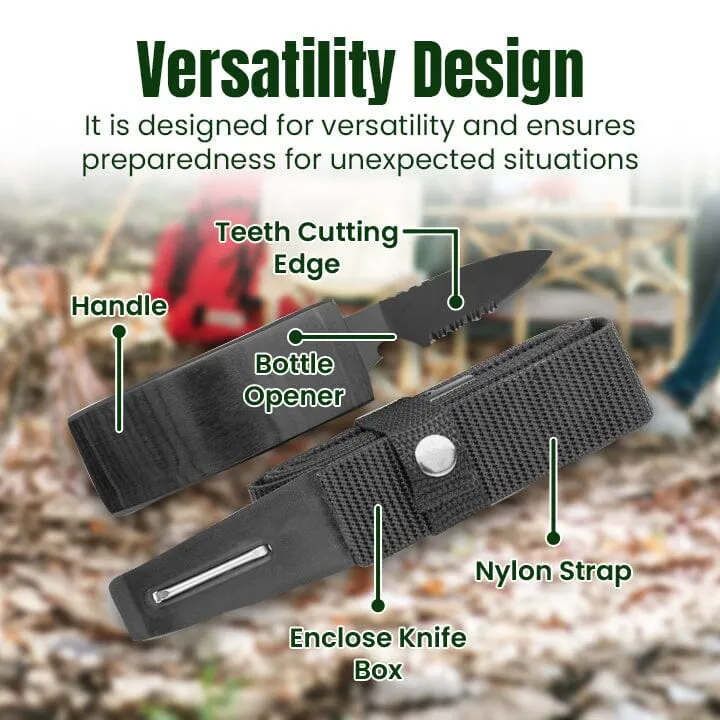 Fivfivgo™ StealthShield Ceinture de Couteaux de Survie
