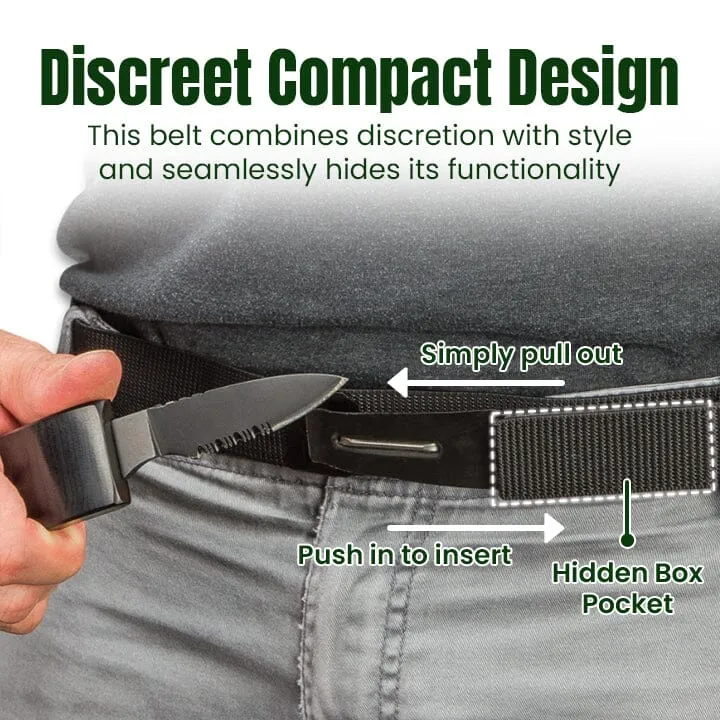 Fivfivgo™ StealthShield Ceinture de Couteaux de Survie