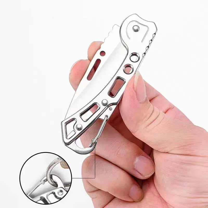 FL FLYWOD Folding Pocket Knife – Stainless Steel Survival Knife for Hunting & Camping