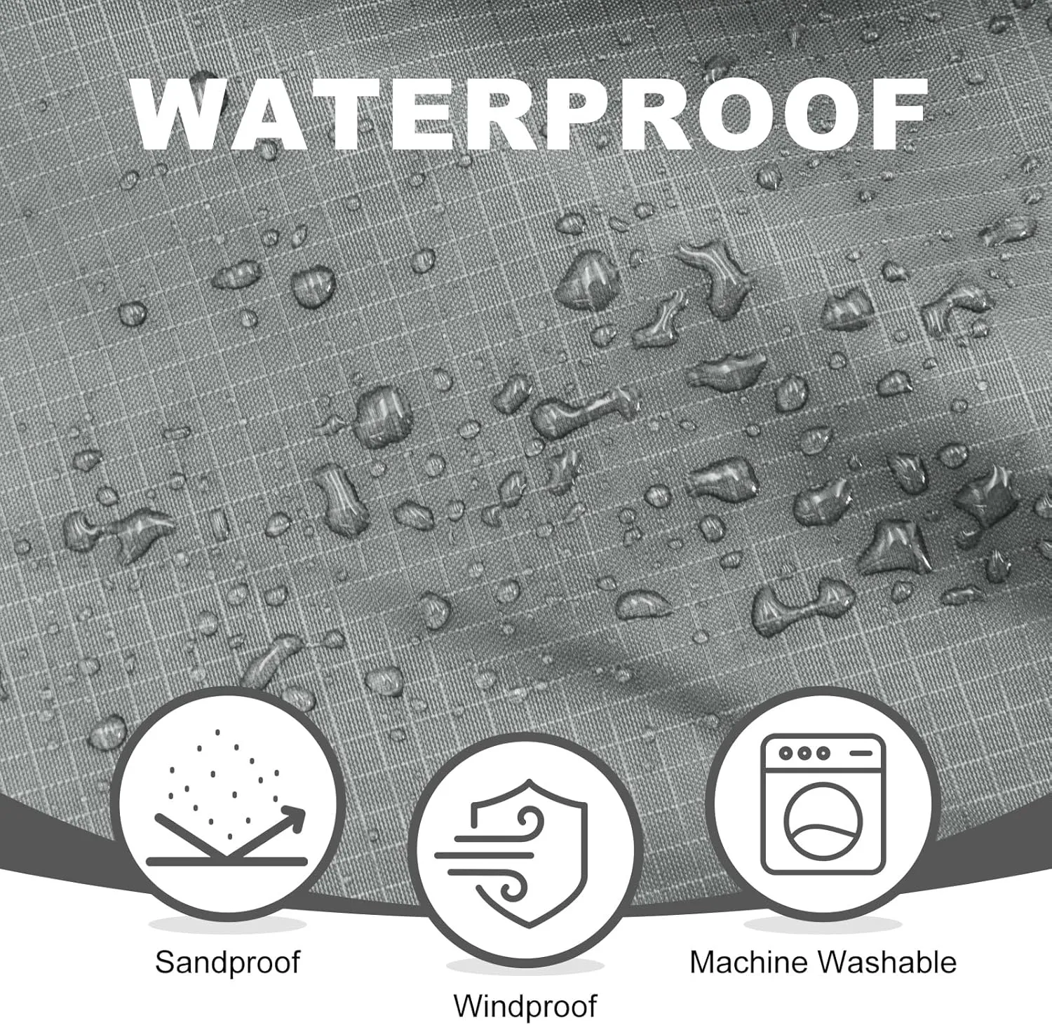 Fleece Waterproof Outdoor Blanket, Windproof Stadium Blanket for Camping, Picnics, and Sports Stay Dry and Comfortable 80"x58"