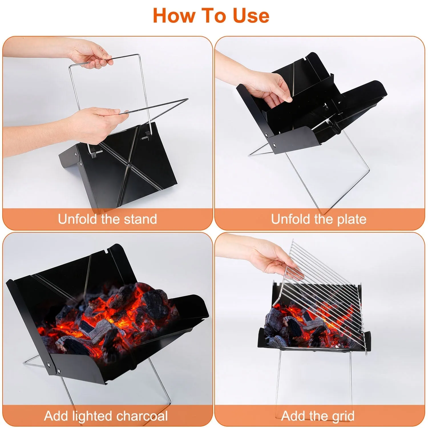 Foldable BBQ Grill