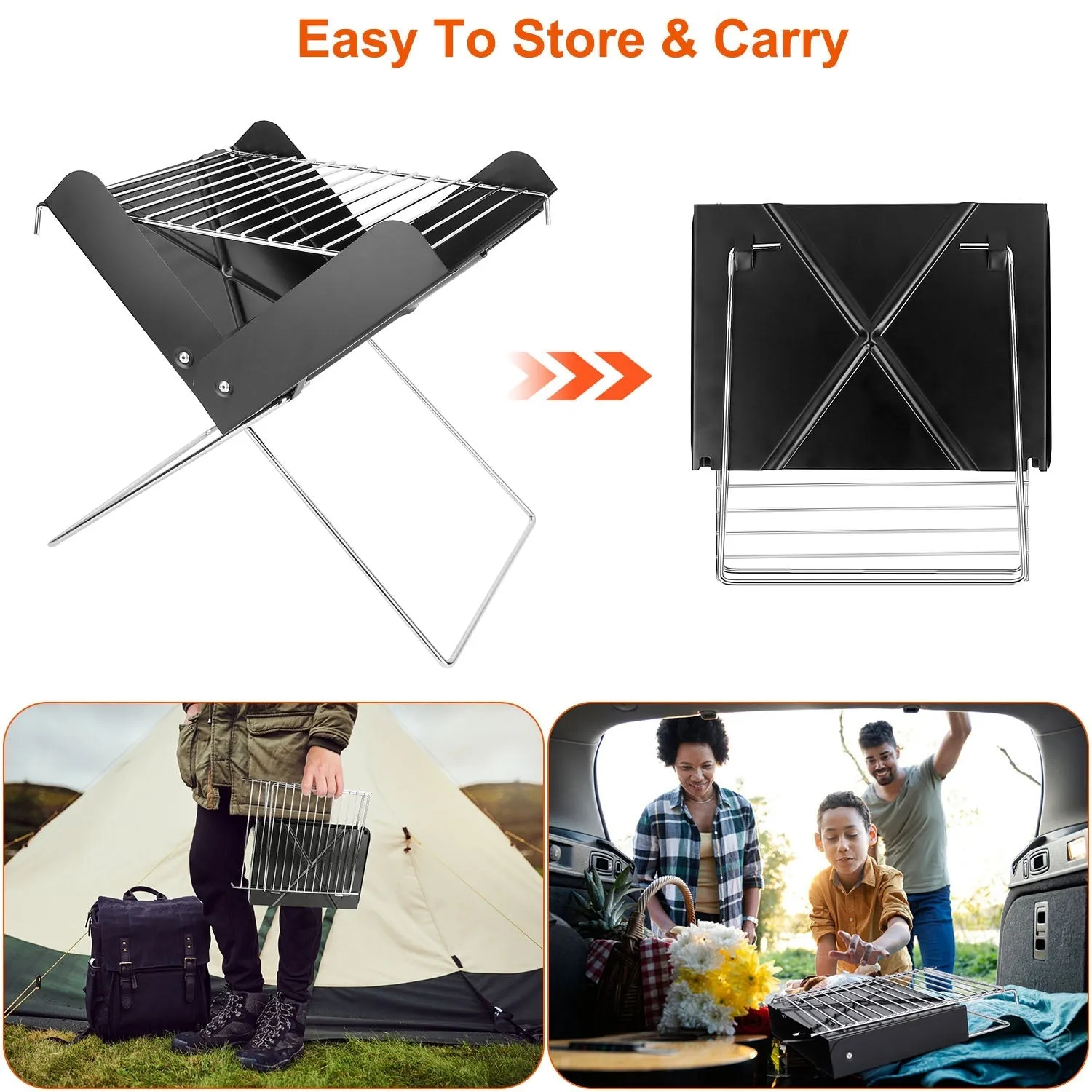 Foldable BBQ Grill