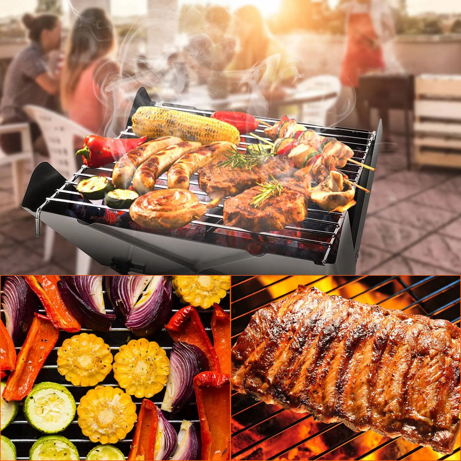 Foldable BBQ Grill