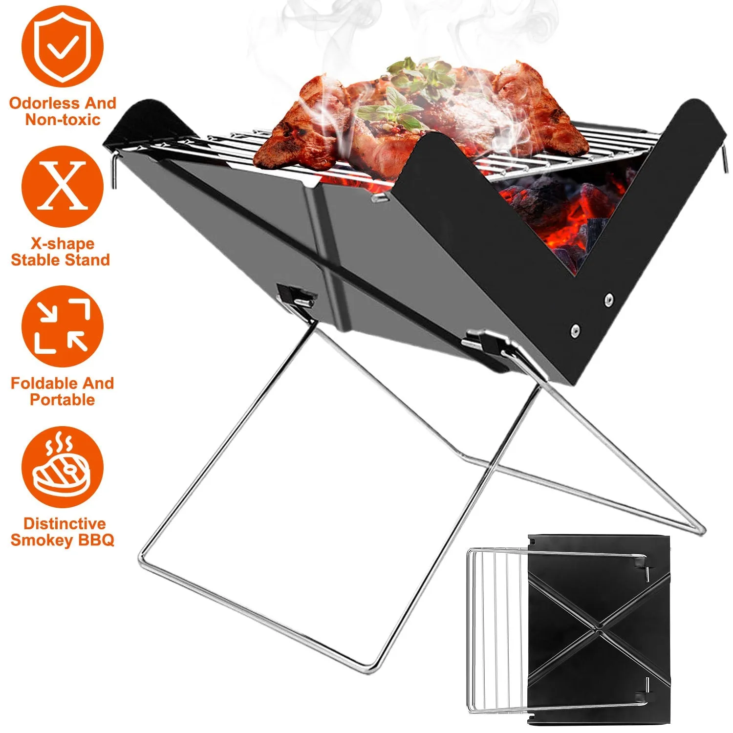 Foldable BBQ Grill