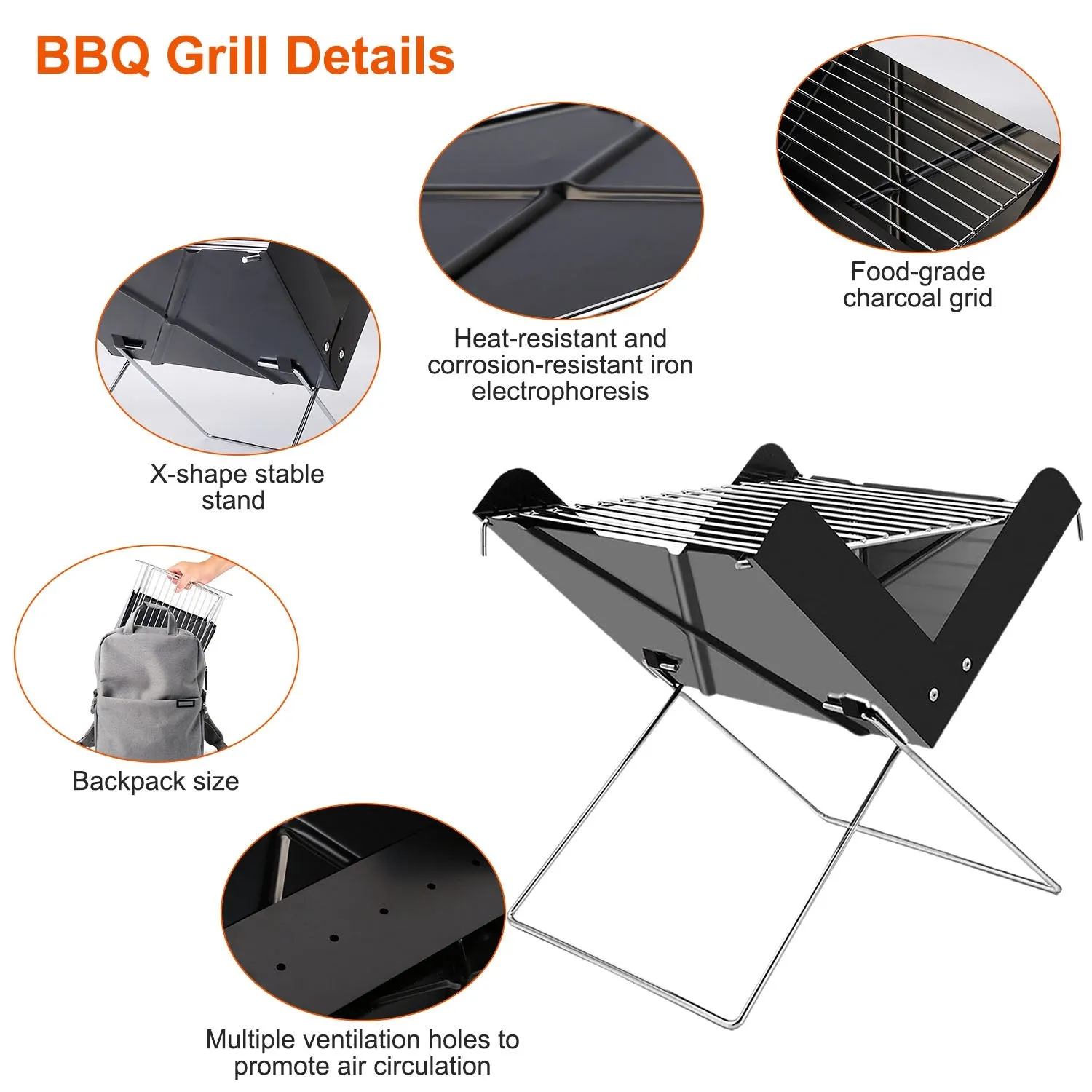 Foldable BBQ Grill