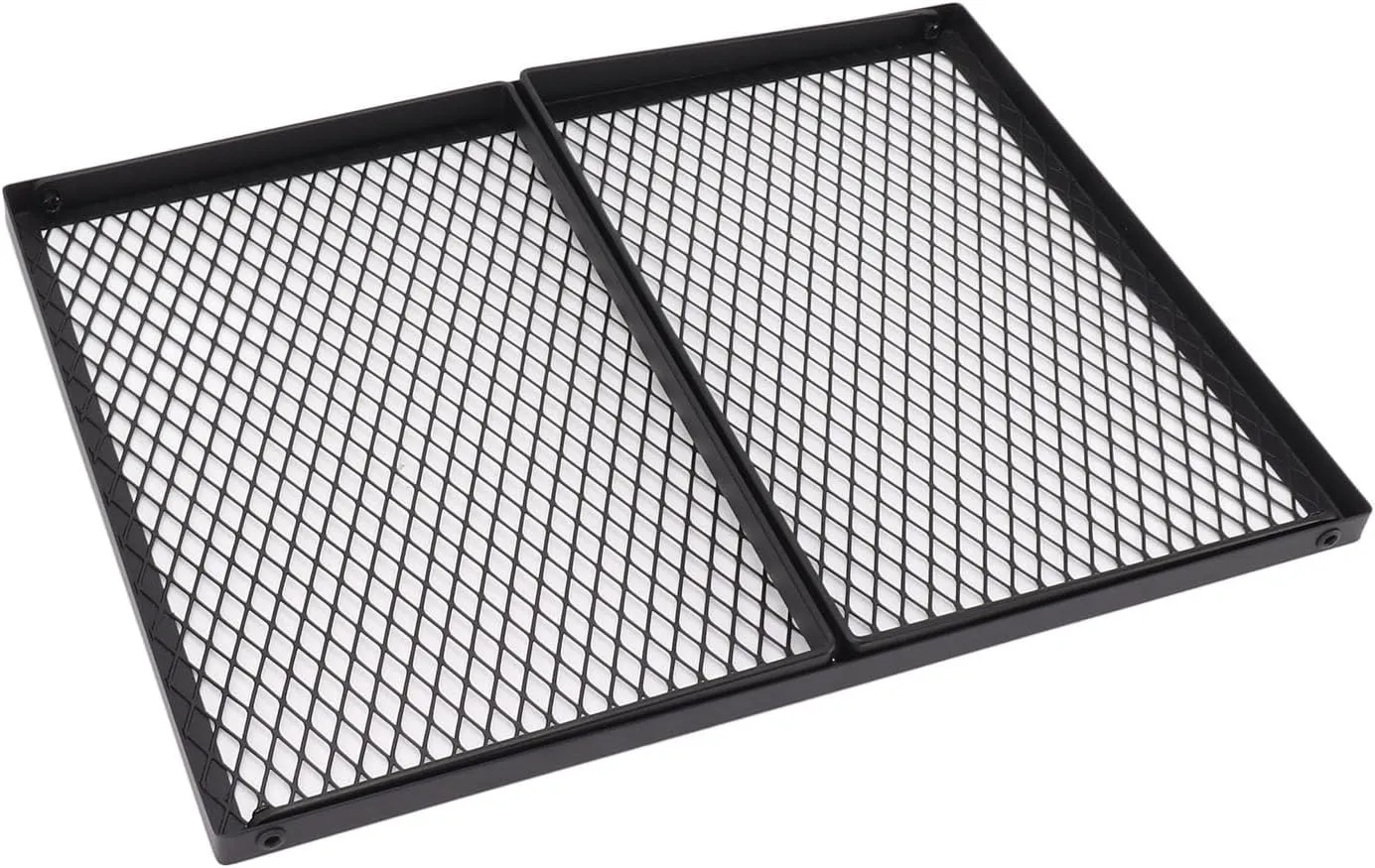 Foldable Campfire Grille Durable Portable Camping Grill Outdoors for Picnic Iron Material (40 X 30cm With Fork)
