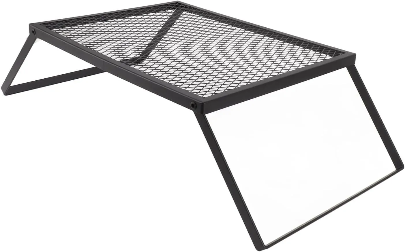 Foldable Campfire Grille Durable Portable Camping Grill Outdoors for Picnic Iron Material (40 X 30cm With Fork)